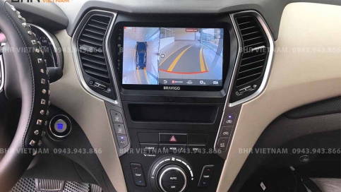 Màn hình DVD Android liền camera 360 xe Hyundai Santafe 2012 - 2018 | Bravigo Ultimate (4G+64G)  